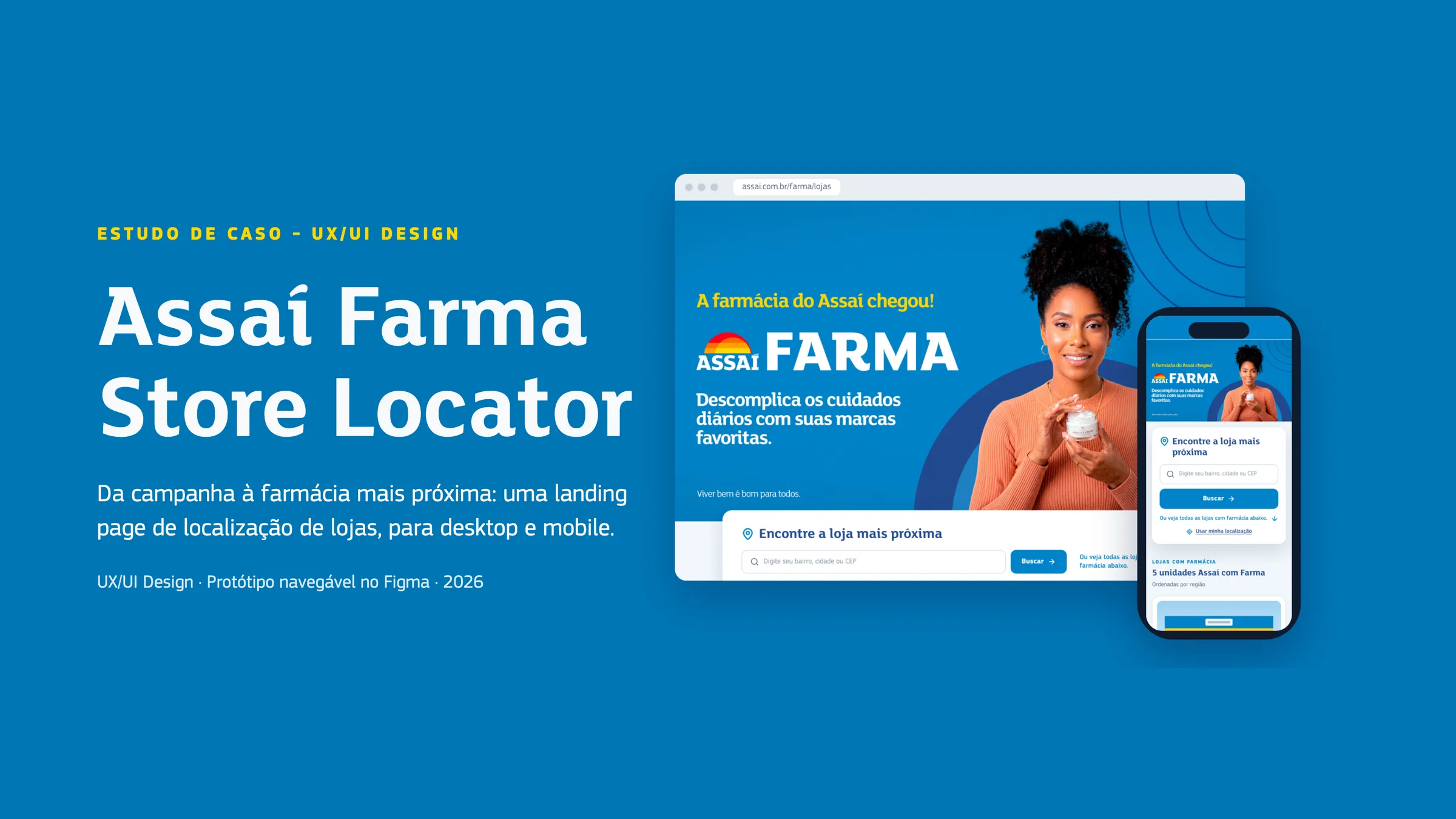 Capa do estudo de caso Assaí Farma Store Locator
