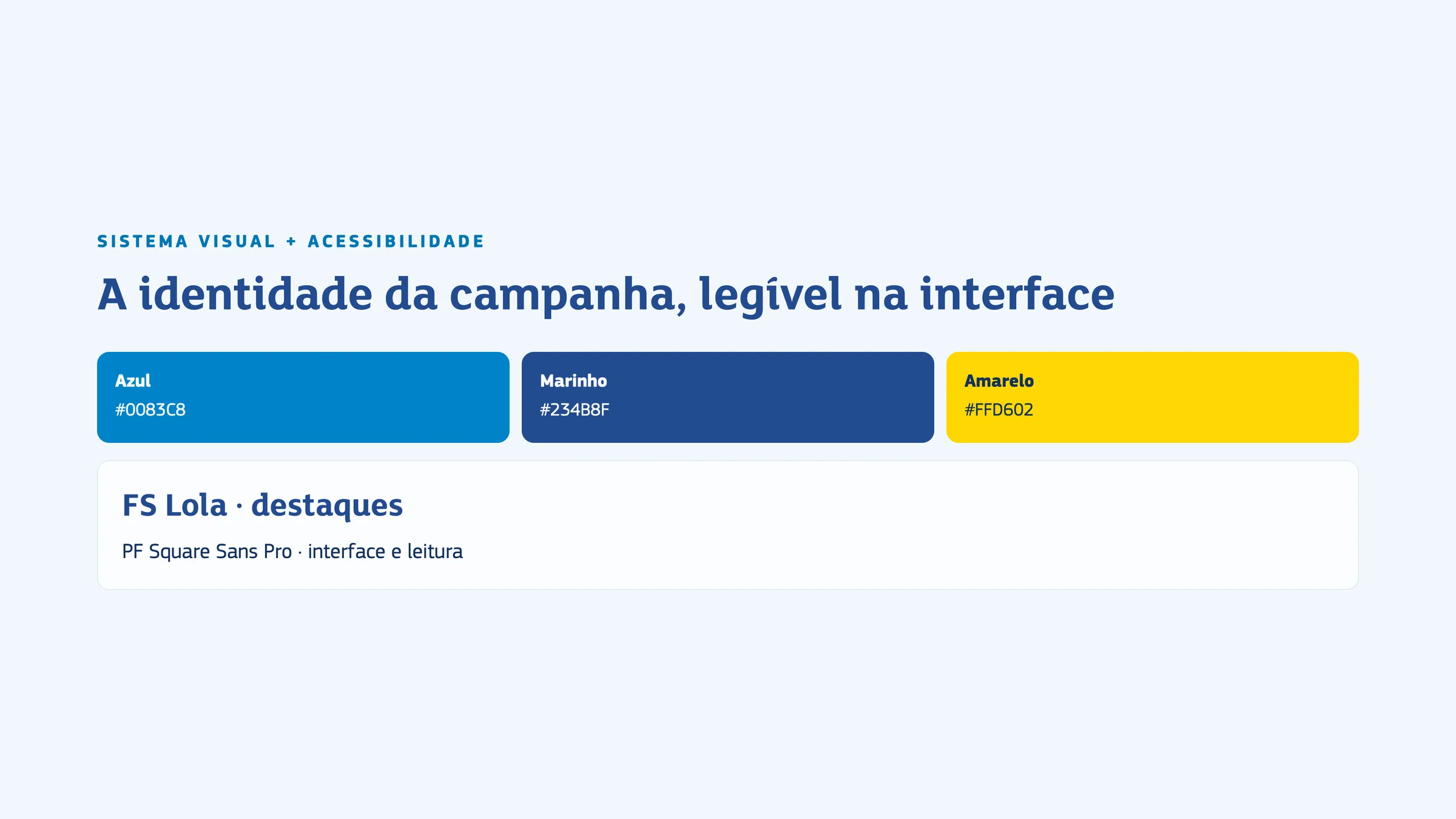 Sistema visual e acessibilidade