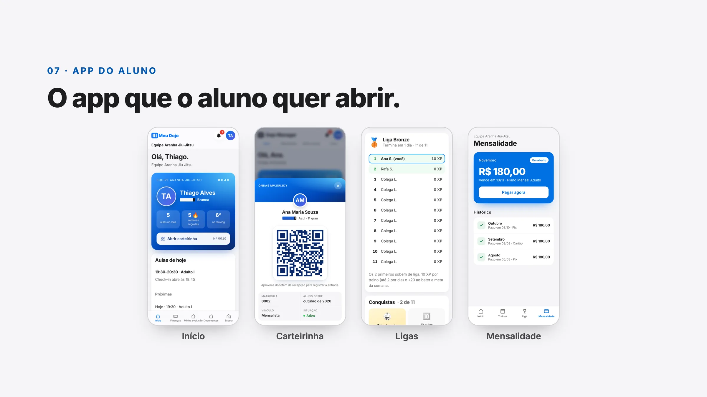 App do aluno